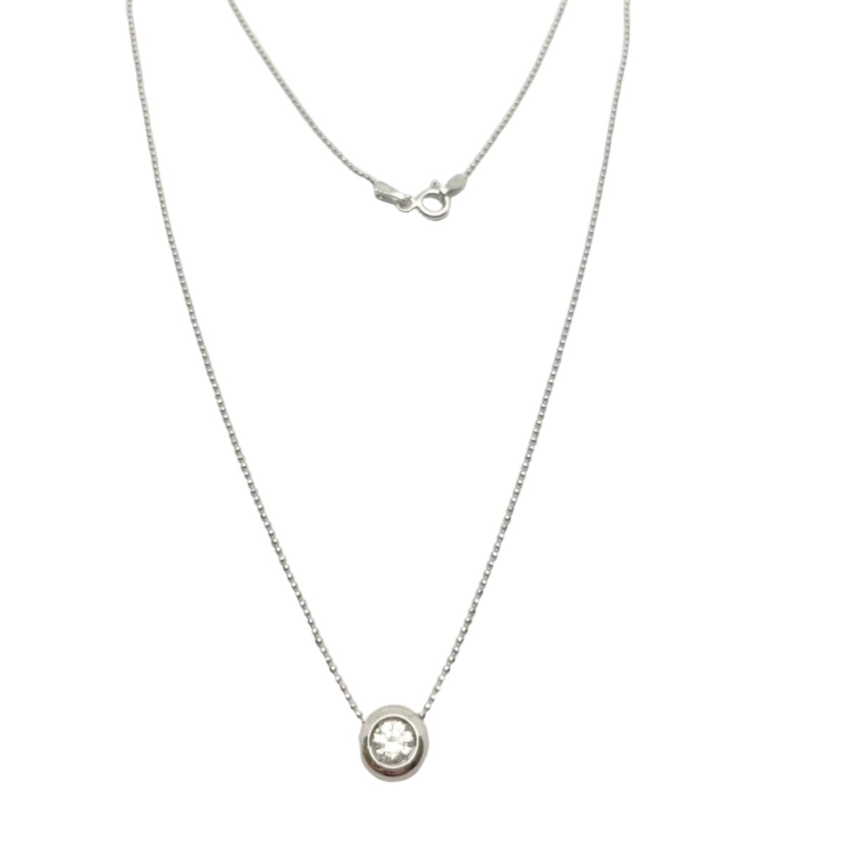 Collier Pendentif en or blanc et diamant - Castafiore
