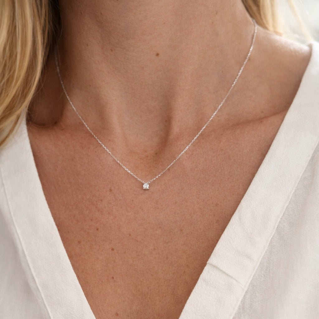 Collier Pendentif en or blanc et diamant - Castafiore
