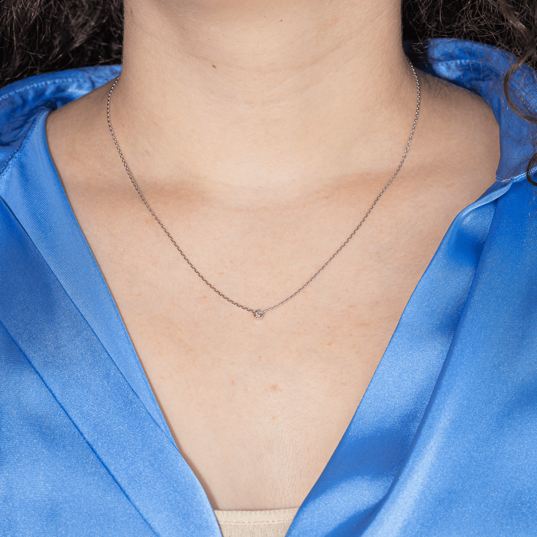 Collier Pendentif en or blanc et diamant - Castafiore