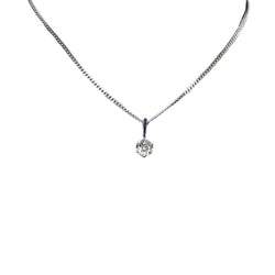 Collier Pendentif en or blanc et diamant - Castafiore