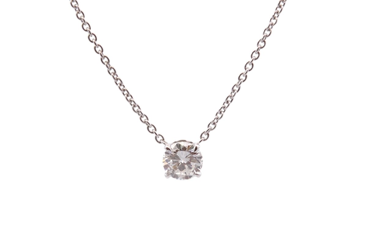 Collier Pendentif en or blanc et diamant - Castafiore