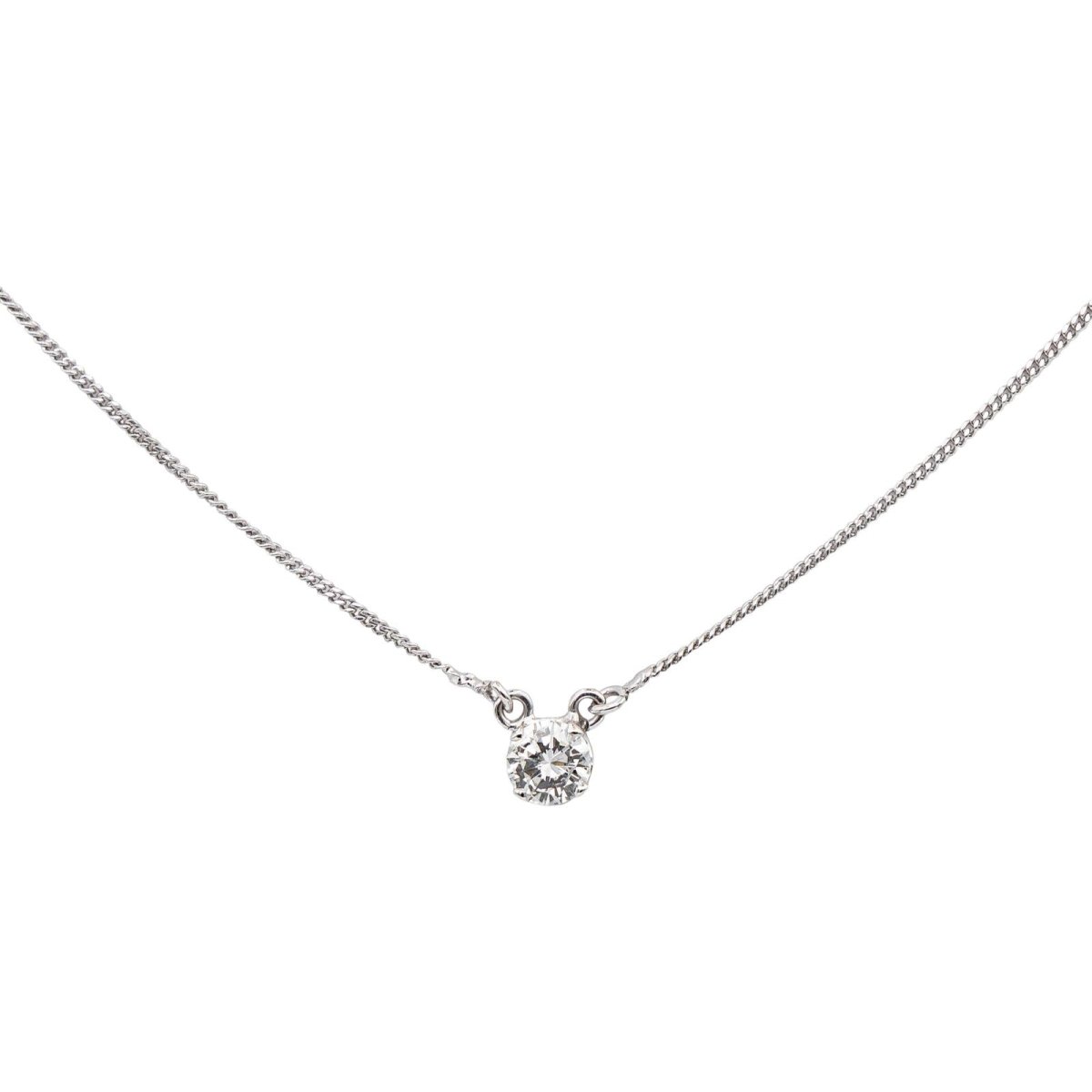 Collier Pendentif en or blanc et diamant - Castafiore