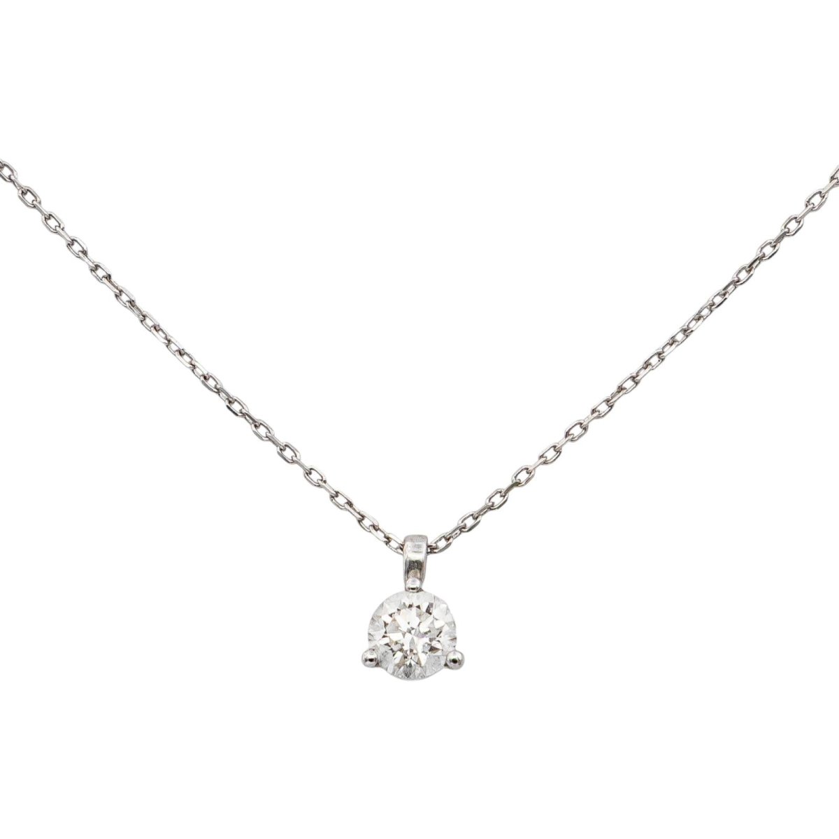 Collier Pendentif en or blanc et diamant - Castafiore