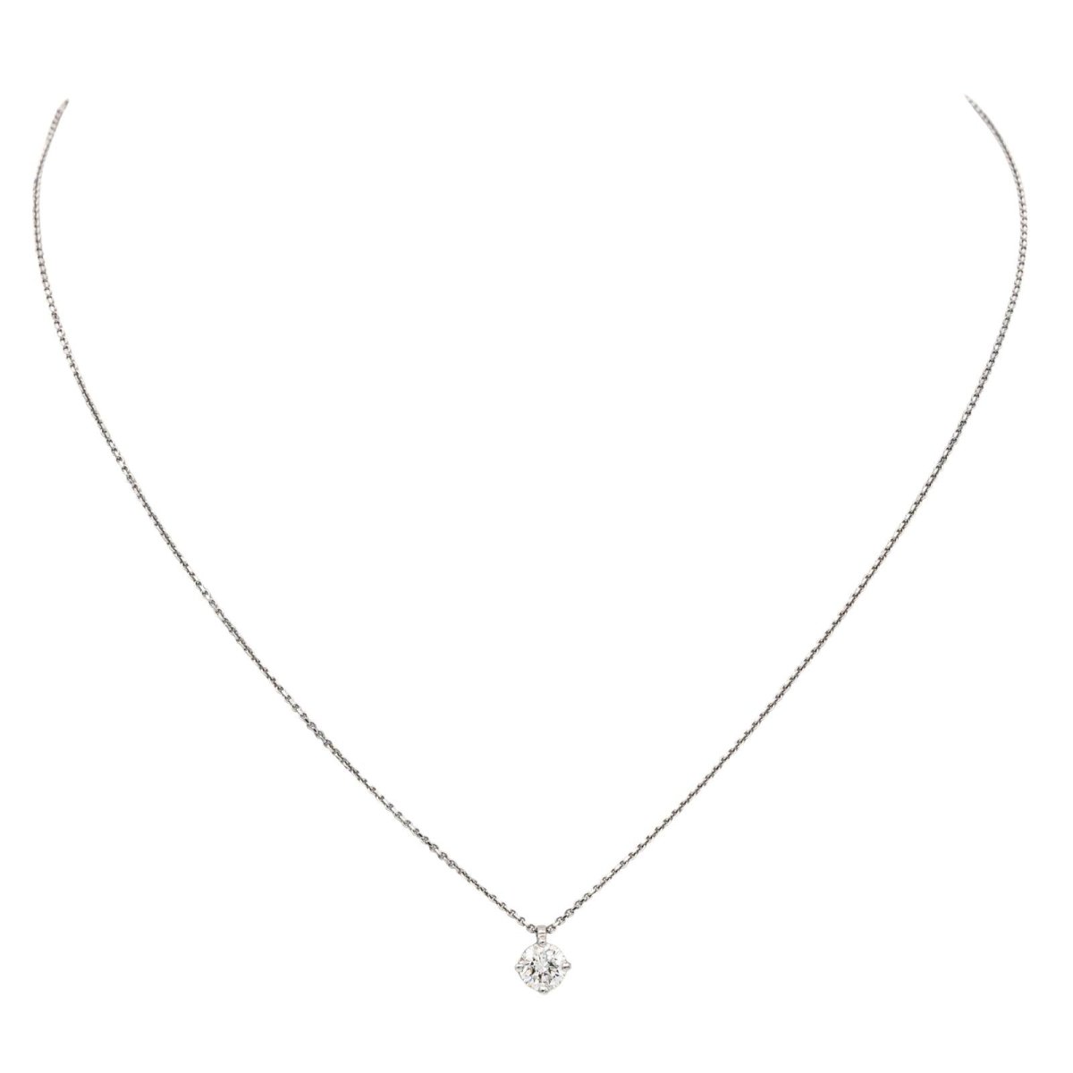 Collier Pendentif en or blanc et diamant - Castafiore