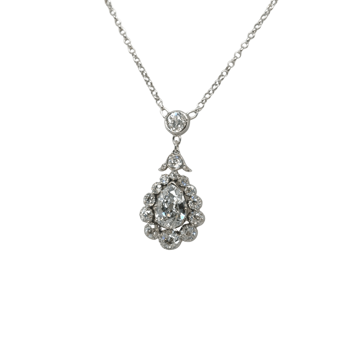 Collier Pendentif en or blanc et diamant - Castafiore