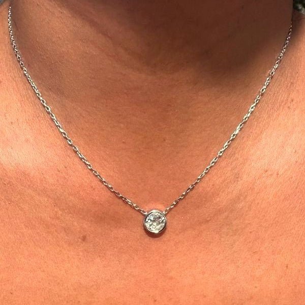 Collier Pendentif en or blanc et diamant - Castafiore