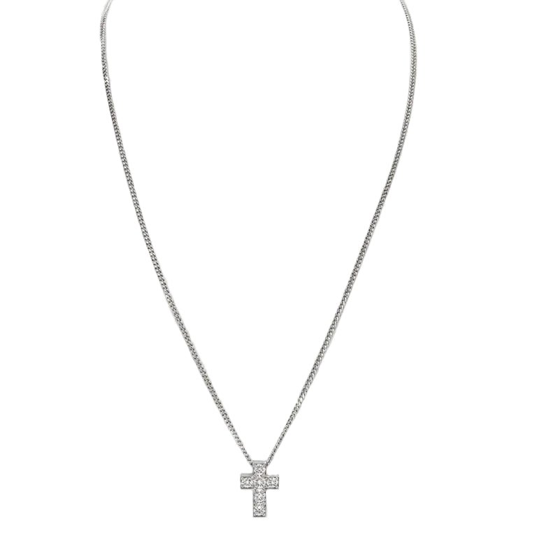 Collier Pendentif en or blanc et diamants - Castafiore