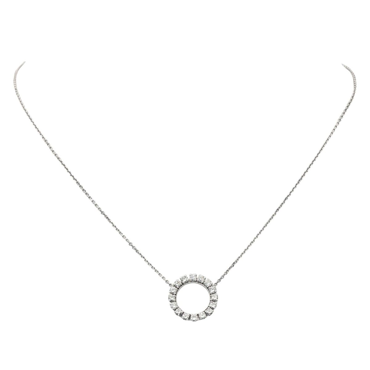 Collier Pendentif en or blanc et diamants - Castafiore