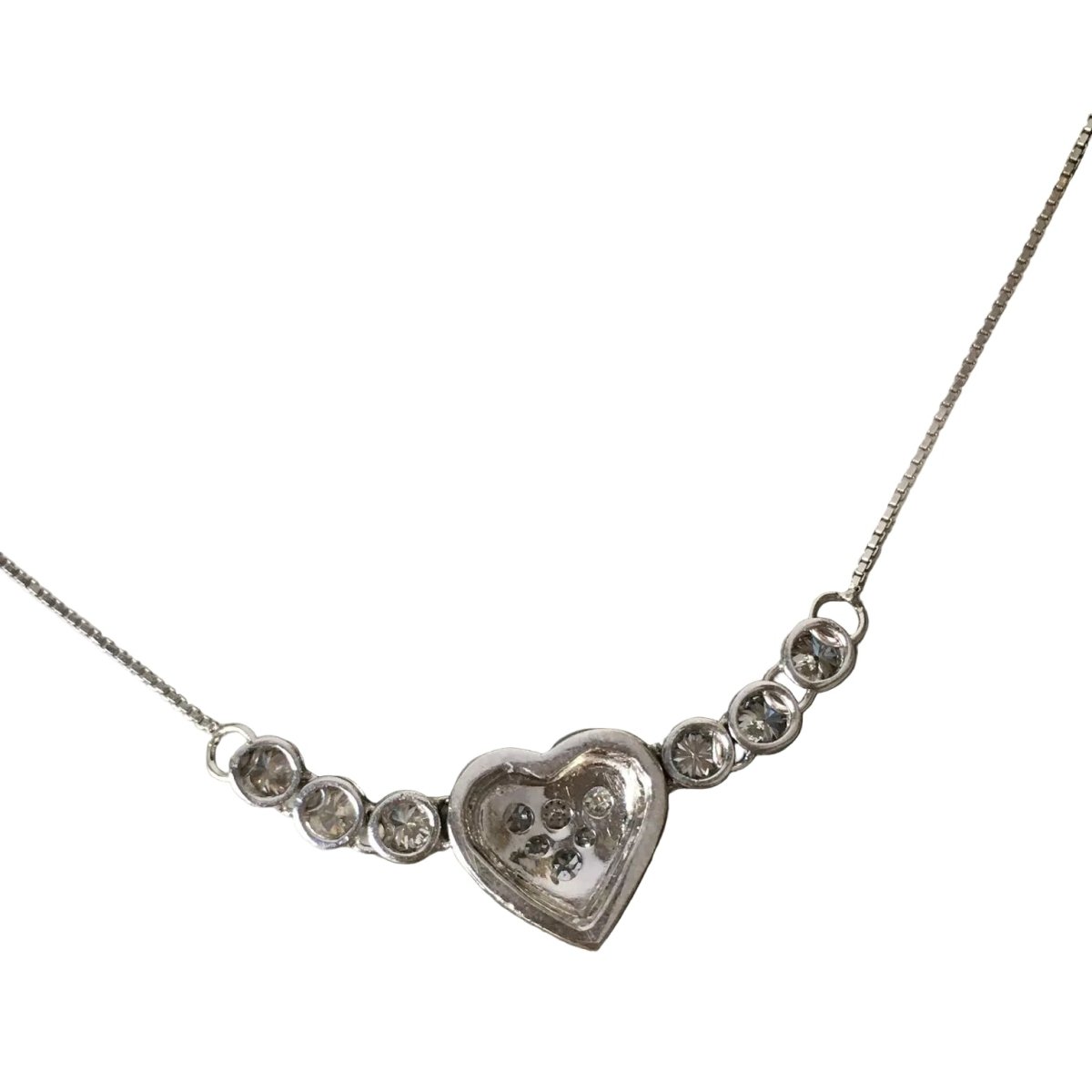 Collier Pendentif en or blanc et diamants - Castafiore