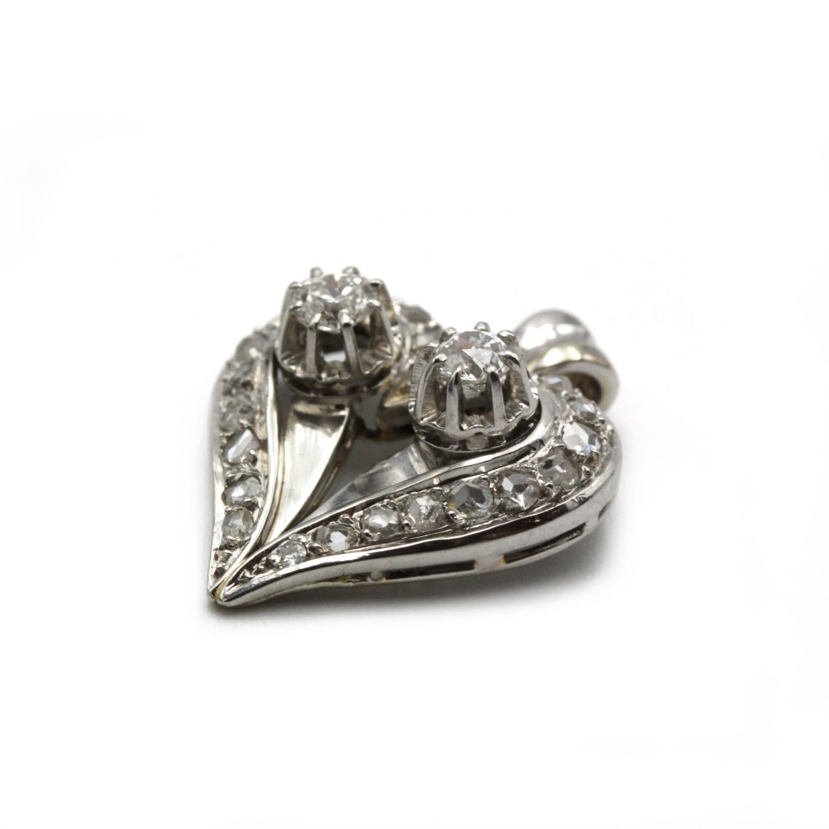 Collier Pendentif en or blanc et diamants - Castafiore