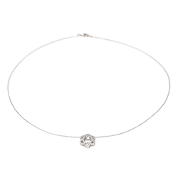 Collier Pendentif en or blanc et diamants - Castafiore