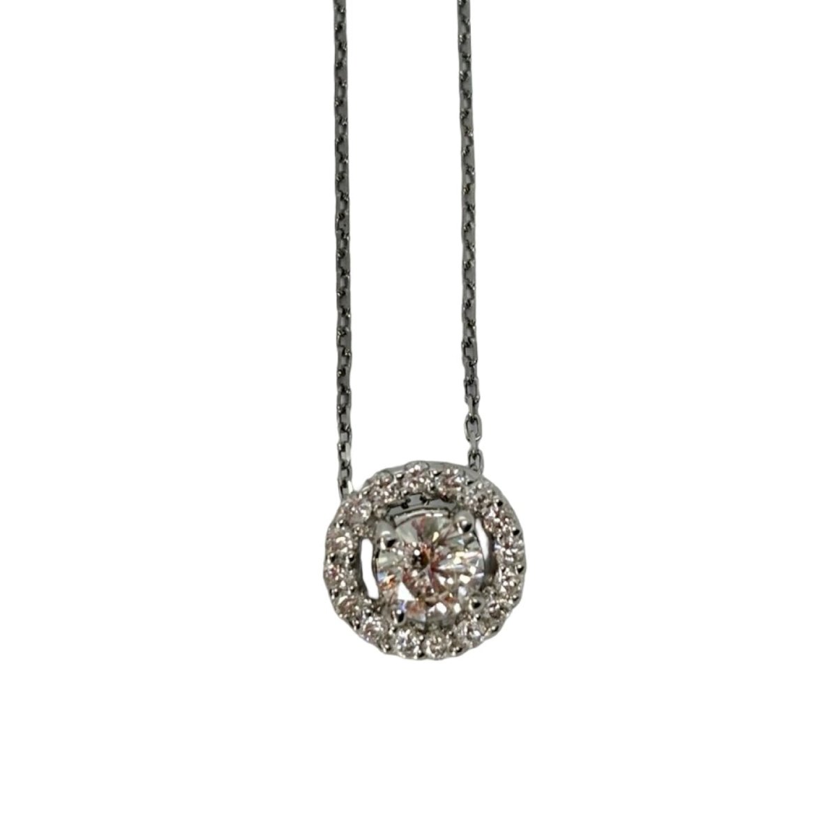 Collier Pendentif en or blanc et diamants - Castafiore