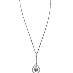 Collier Pendentif en or blanc et diamants - Castafiore