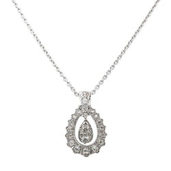 Collier Pendentif en or blanc et diamants - Castafiore