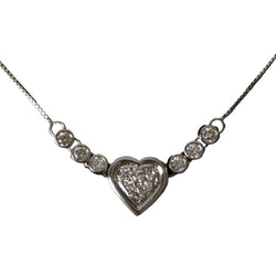 Collier Pendentif en or blanc et diamants - Castafiore