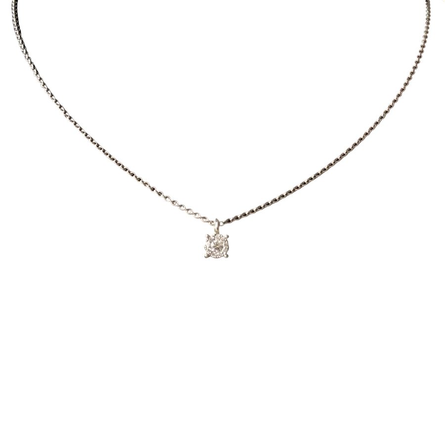 Collier Pendentif en or blanc et diamants - Castafiore