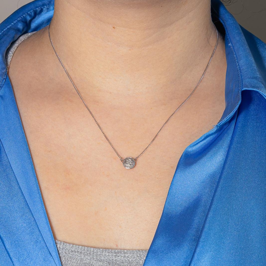 Collier Pendentif en or blanc et diamants - Castafiore