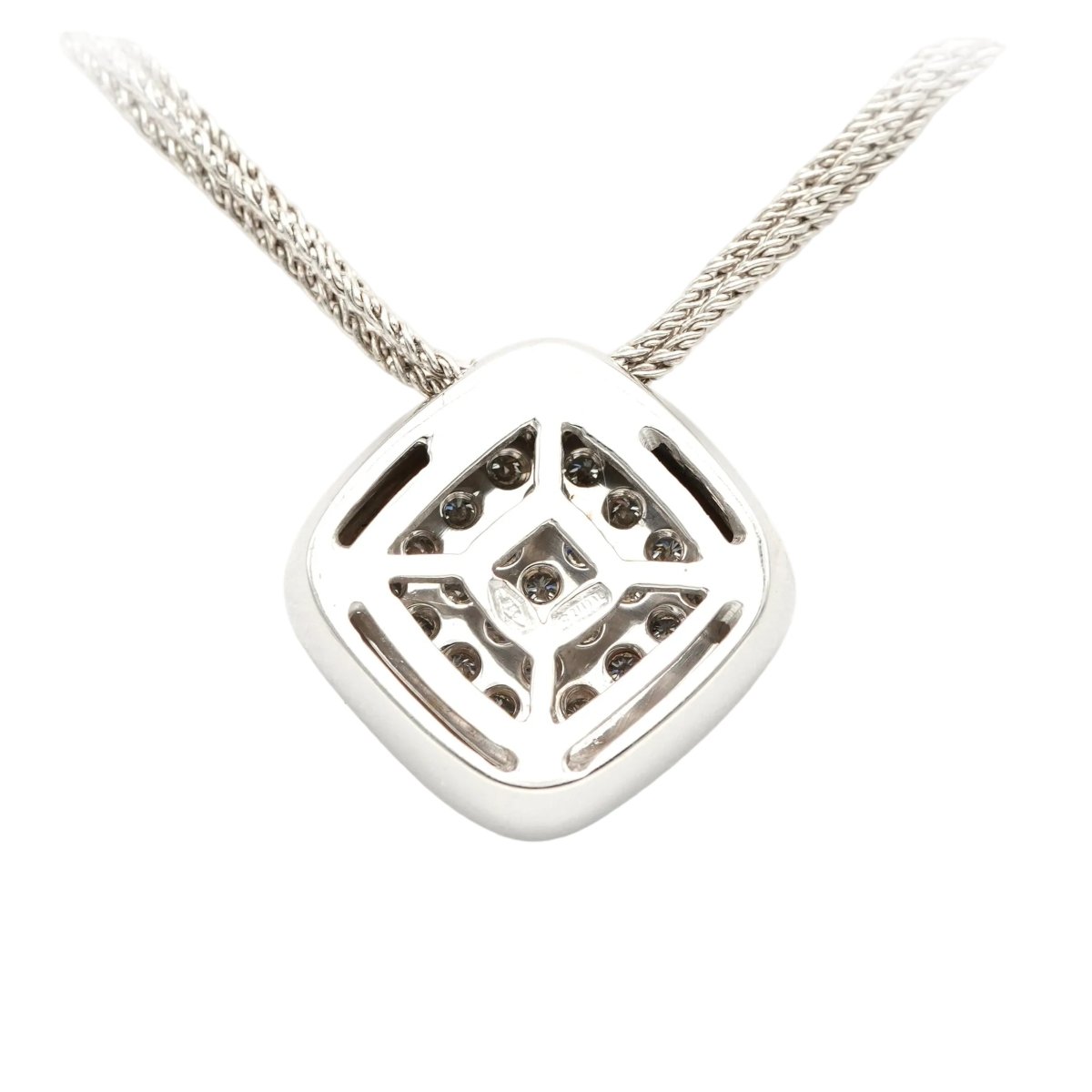 Collier Pendentif en or blanc et diamants - Castafiore