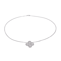 Collier Pendentif en or blanc et diamants - Castafiore