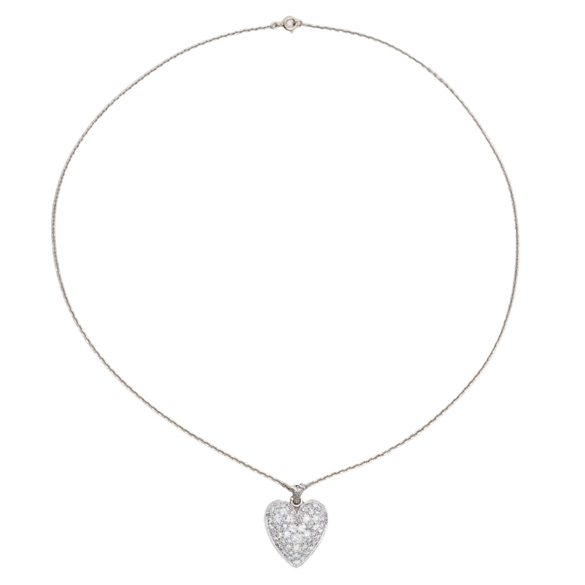Collier Pendentif en or blanc et diamants - Castafiore