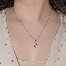 Collier Pendentif en or blanc et diamants - Castafiore