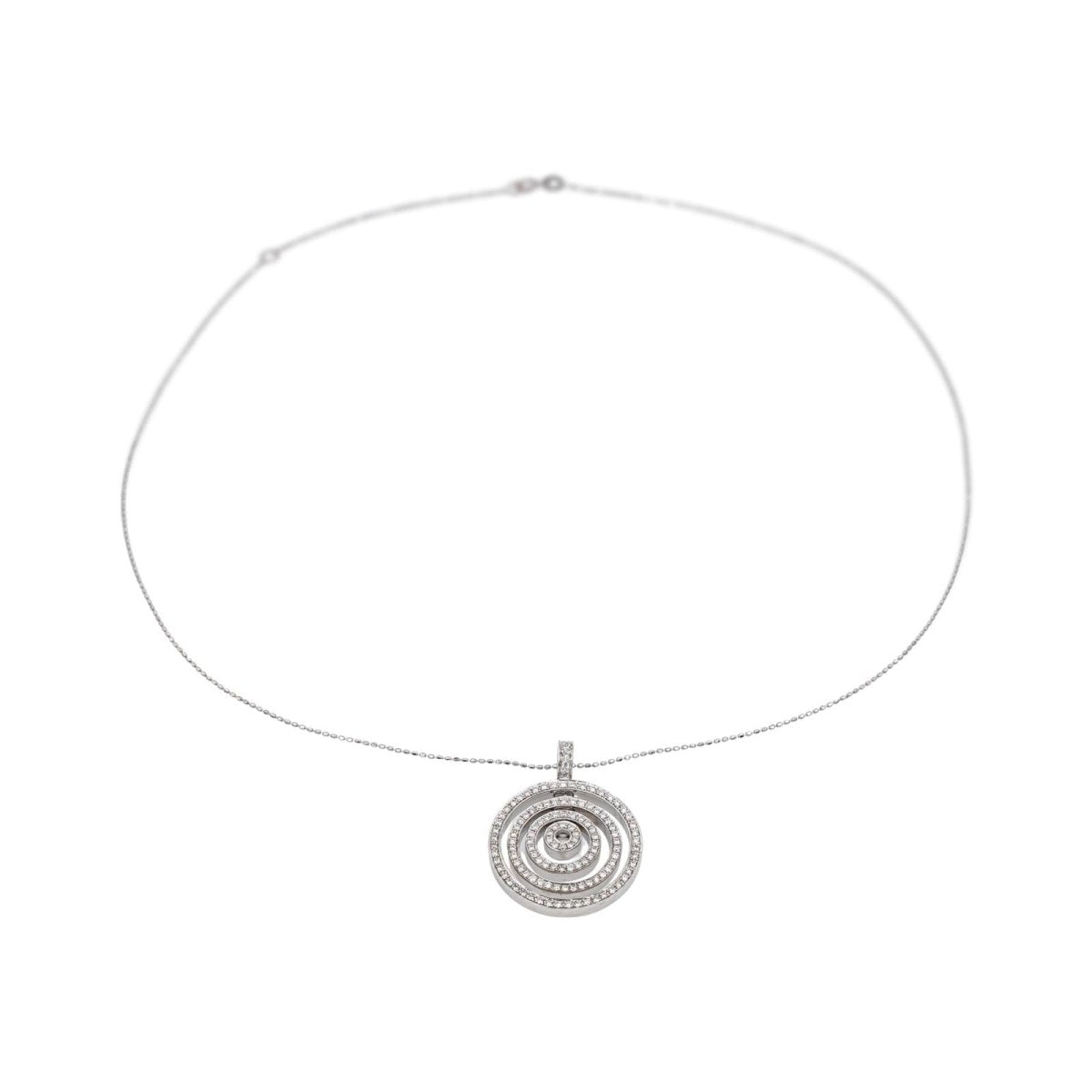 Collier Pendentif en or blanc et diamants - Castafiore