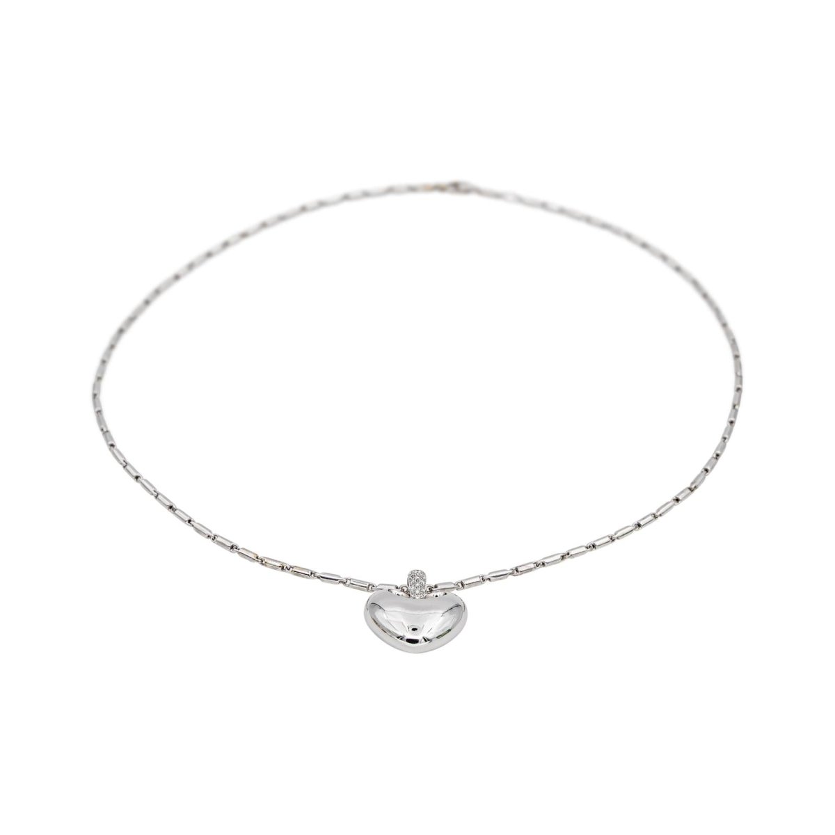 Collier Pendentif en or blanc et diamants - Castafiore