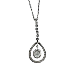 Collier Pendentif en or blanc et diamants - Castafiore
