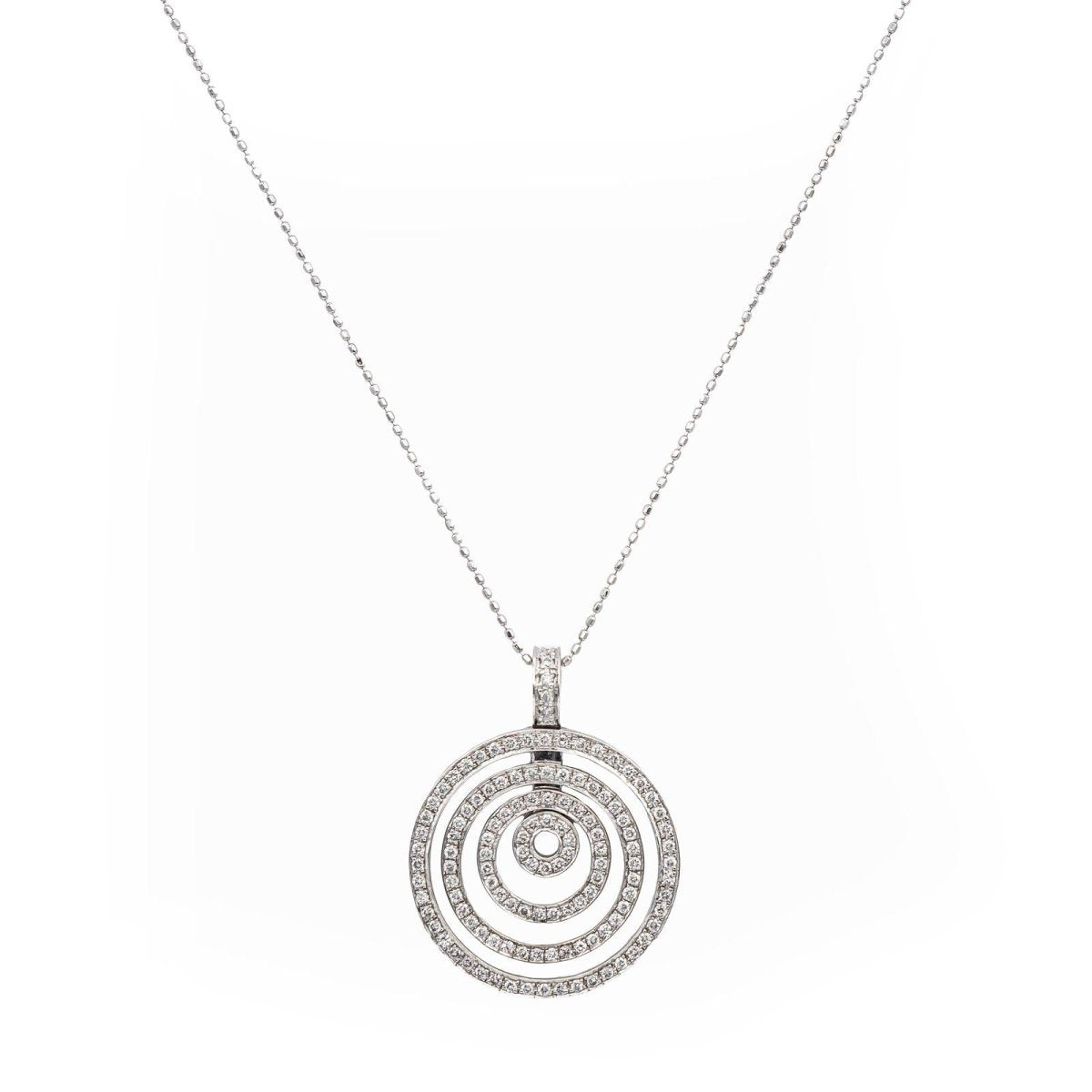 Collier Pendentif en or blanc et diamants - Castafiore