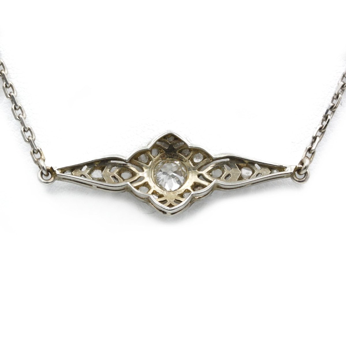 Collier Pendentif en or blanc et diamants - Castafiore