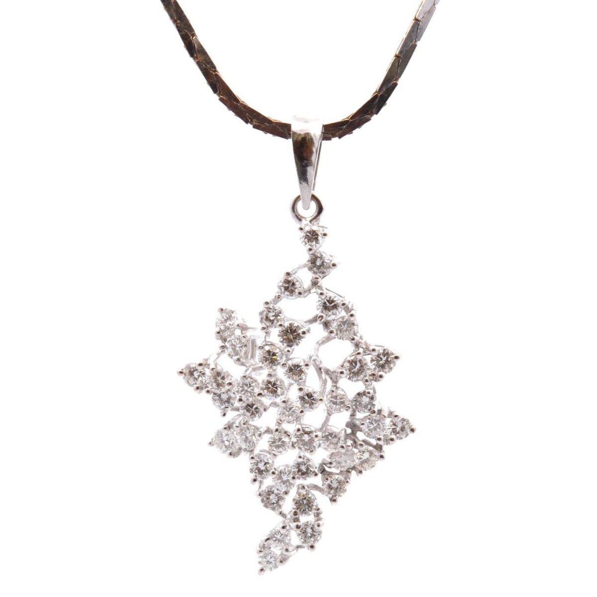 Collier Pendentif en or blanc et diamants - Castafiore