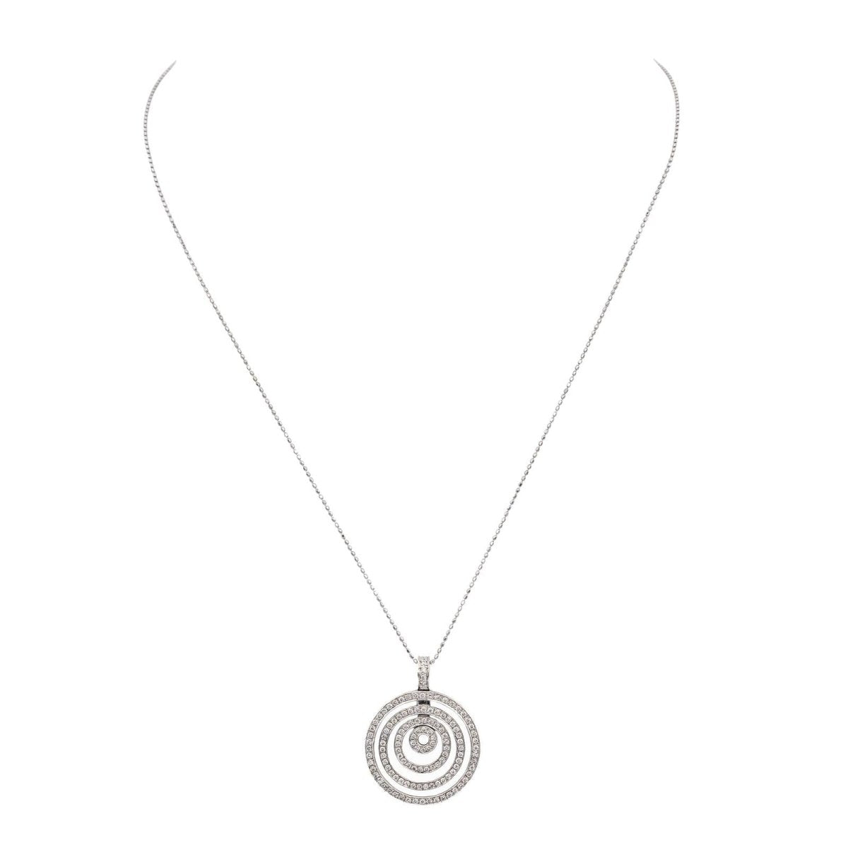 Collier Pendentif en or blanc et diamants - Castafiore