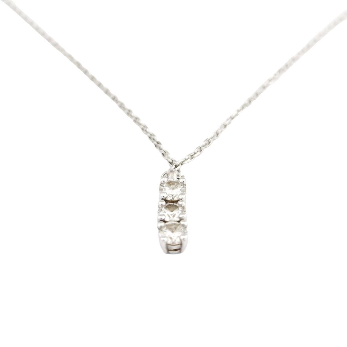 Collier Pendentif en or blanc et diamants - Castafiore