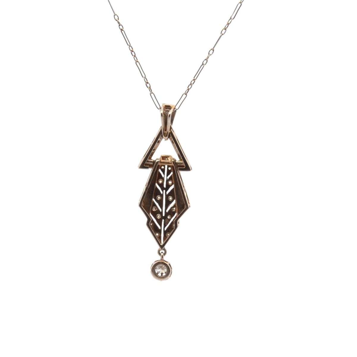 Collier Pendentif en or blanc et diamants - Castafiore