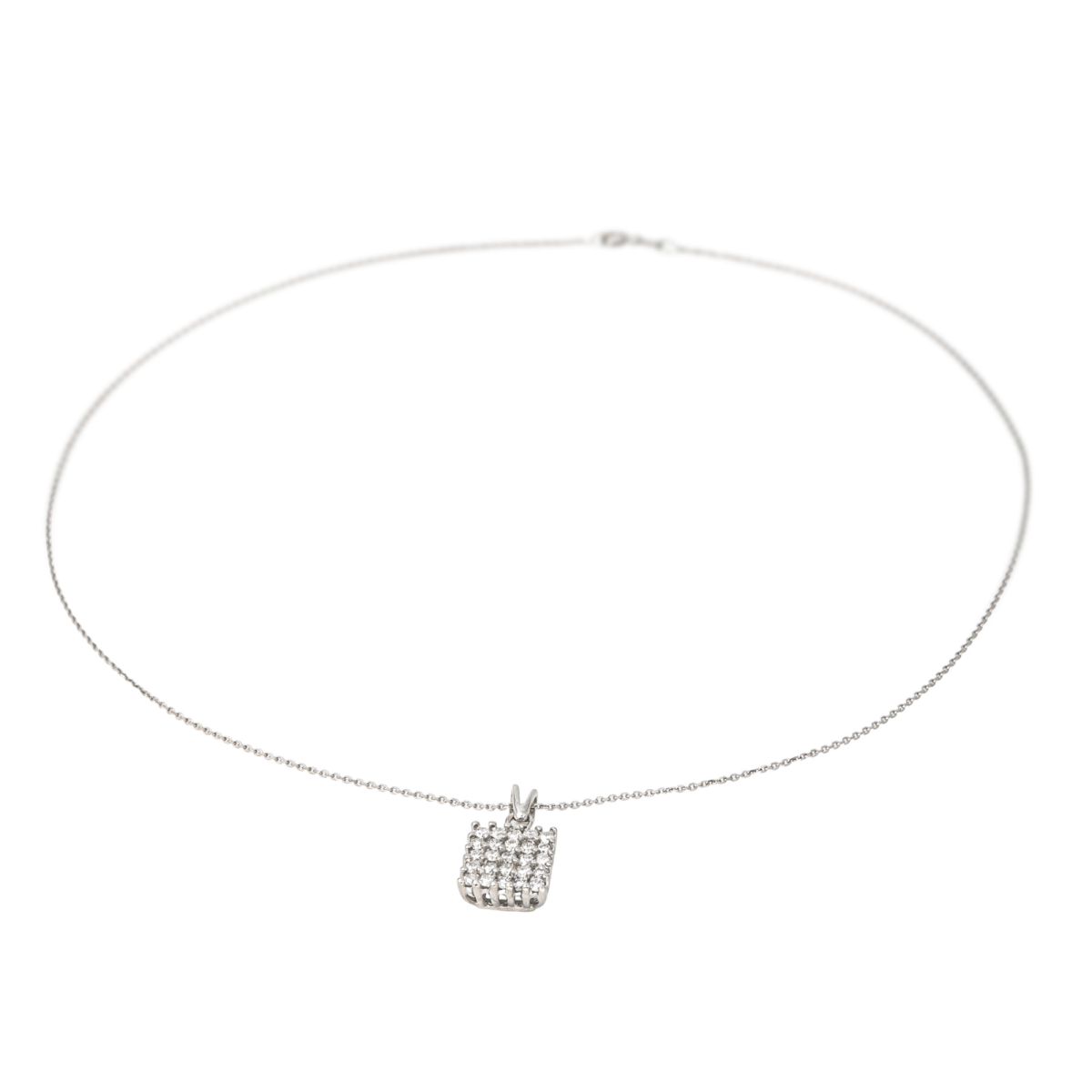 Collier Pendentif en or blanc et diamants - Castafiore