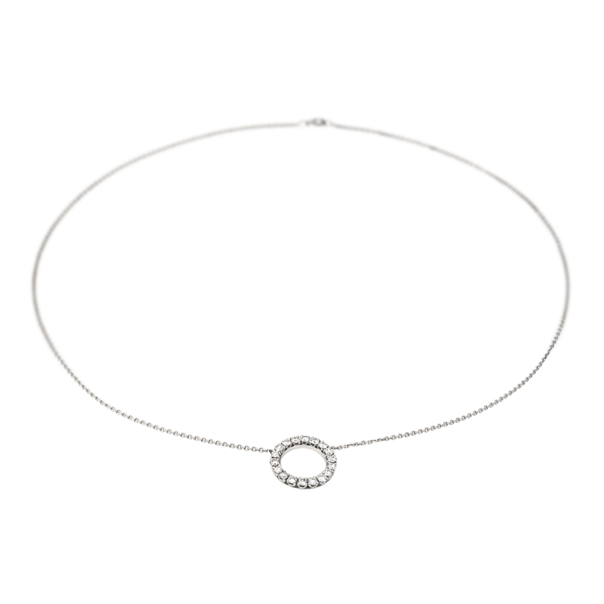 Collier Pendentif en or blanc et diamants - Castafiore