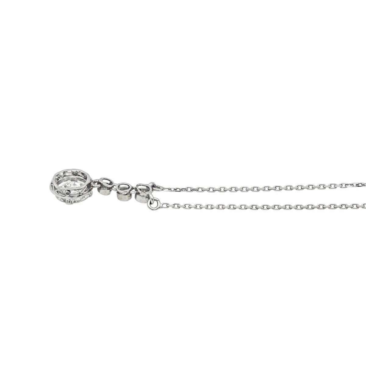 Collier Pendentif en or blanc et diamants - Castafiore