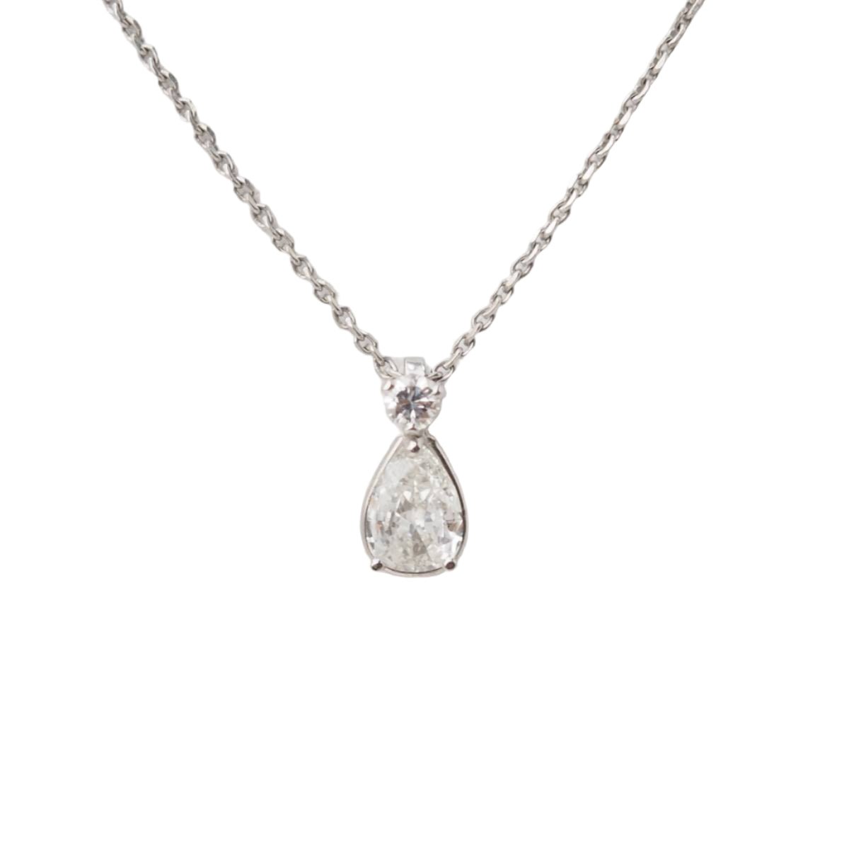 Collier Pendentif en or blanc et diamants - Castafiore