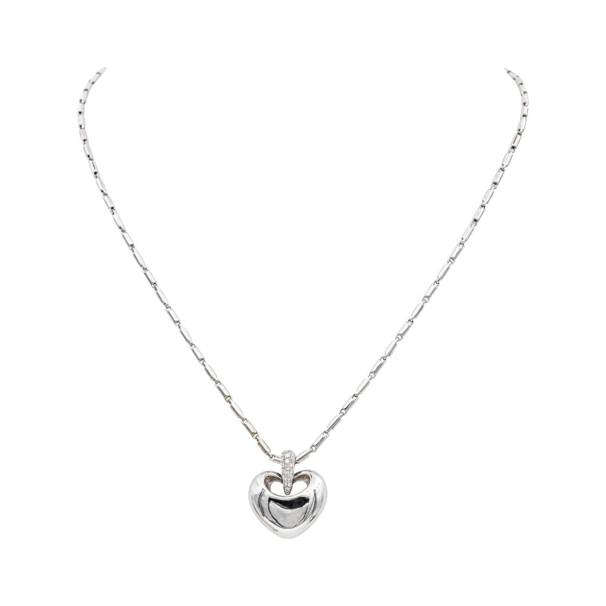 Collier Pendentif en or blanc et diamants - Castafiore