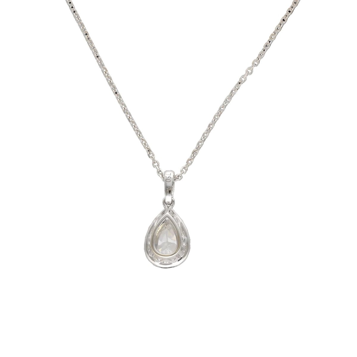Collier Pendentif en or blanc et diamants - Castafiore