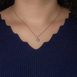 Collier Pendentif en or blanc et diamants - Castafiore