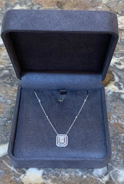 Collier Pendentif en or blanc et diamants - Castafiore