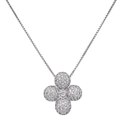 Collier Pendentif en or blanc et diamants - Castafiore