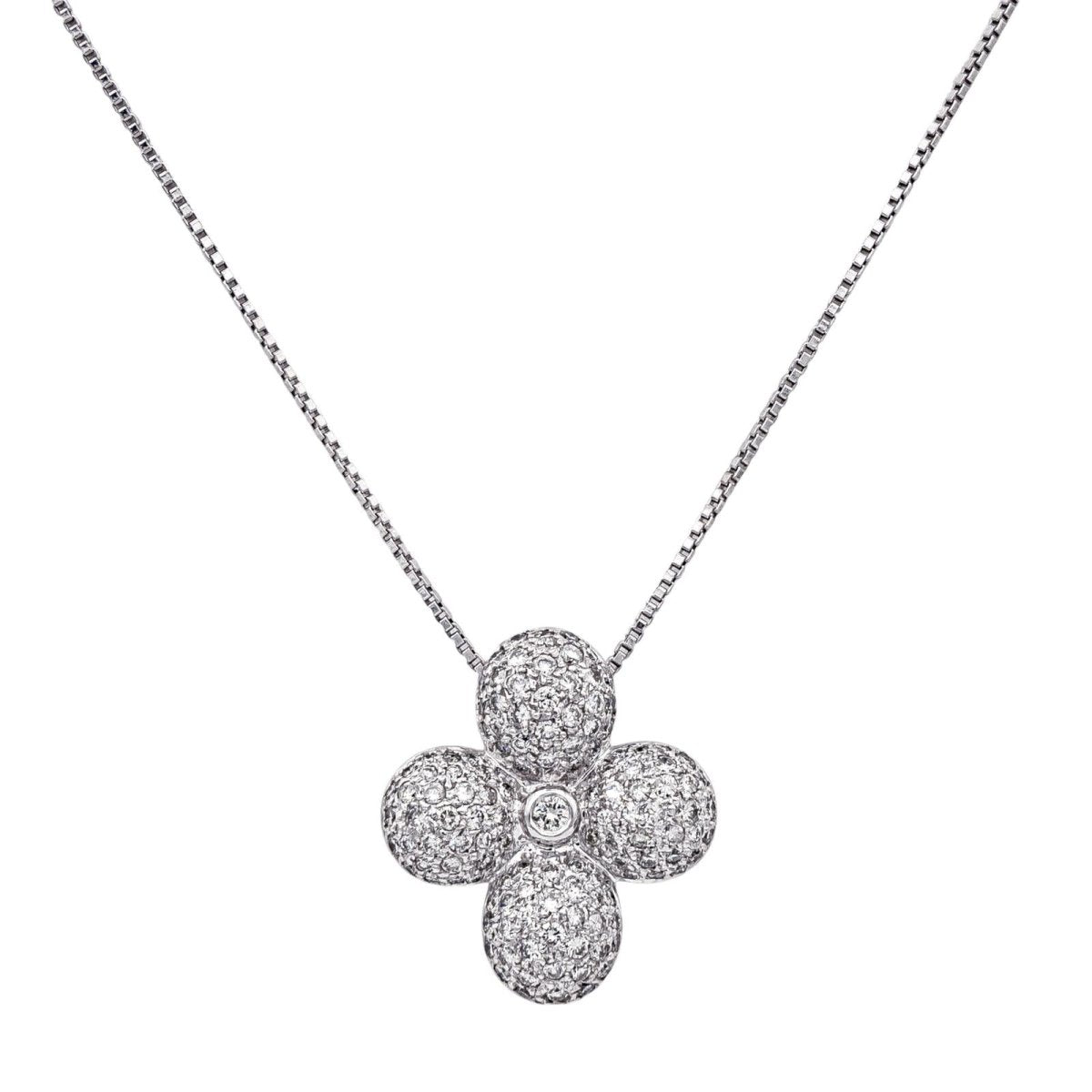 Collier Pendentif en or blanc et diamants - Castafiore
