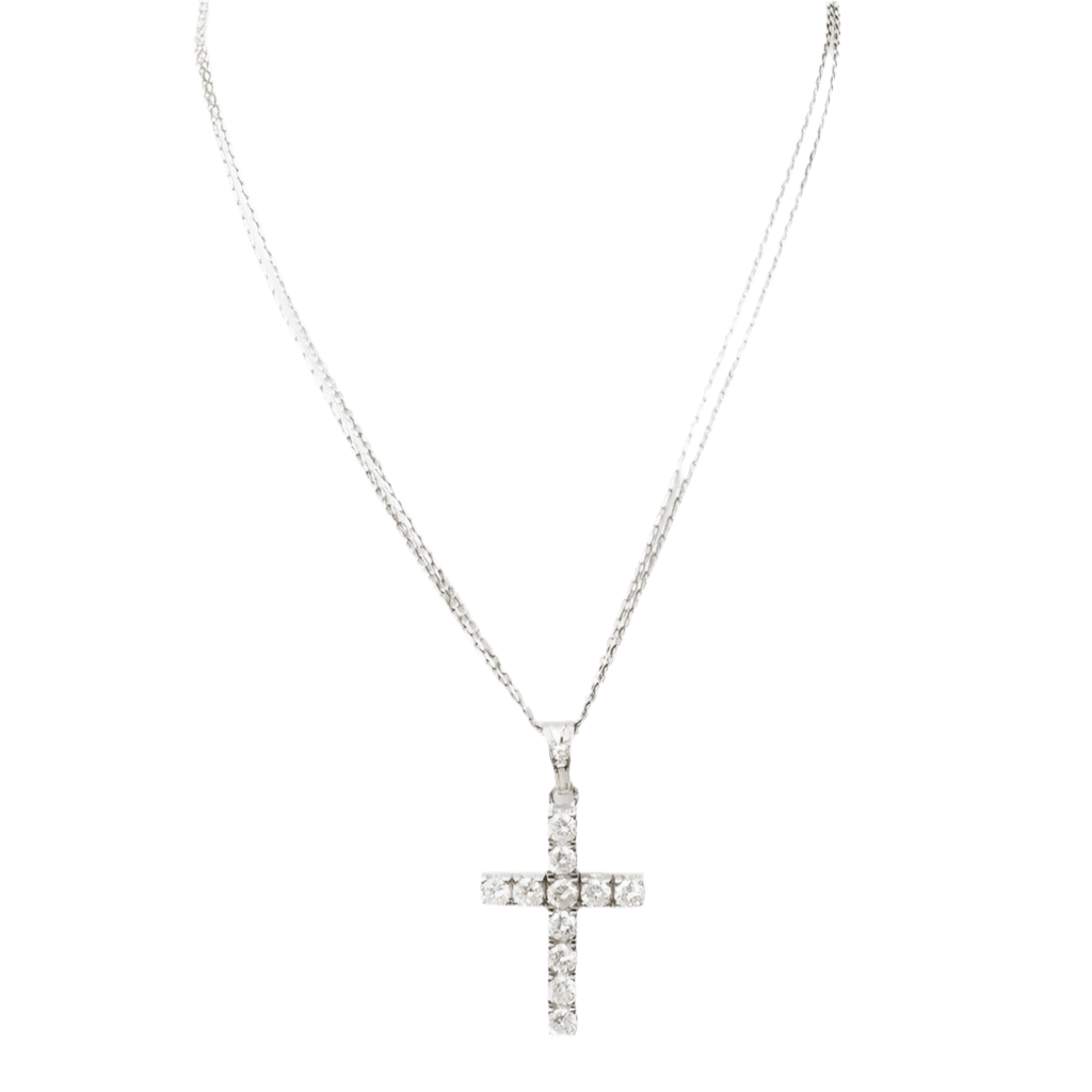 Collier Pendentif en or blanc et diamants - Castafiore