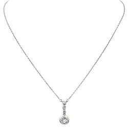 Collier Pendentif en or blanc et diamants - Castafiore