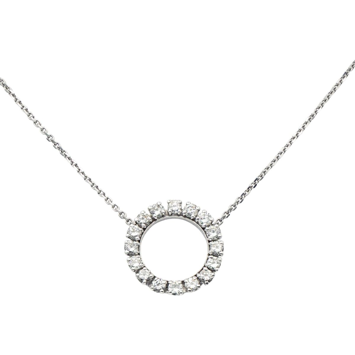 Collier Pendentif en or blanc et diamants - Castafiore
