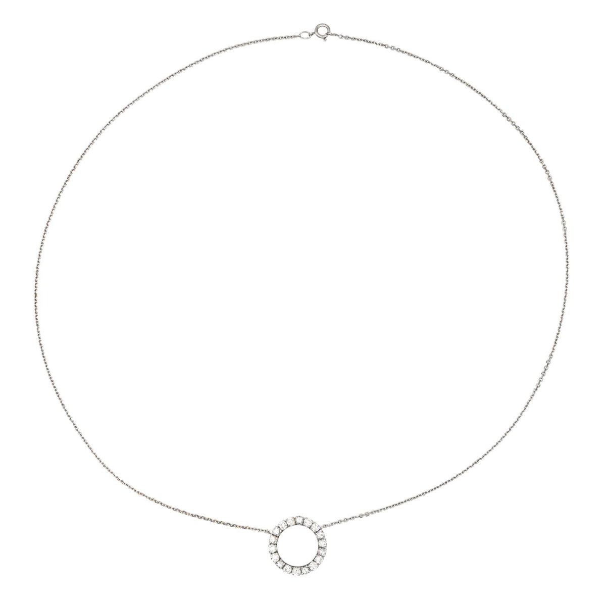 Collier Pendentif en or blanc et diamants - Castafiore