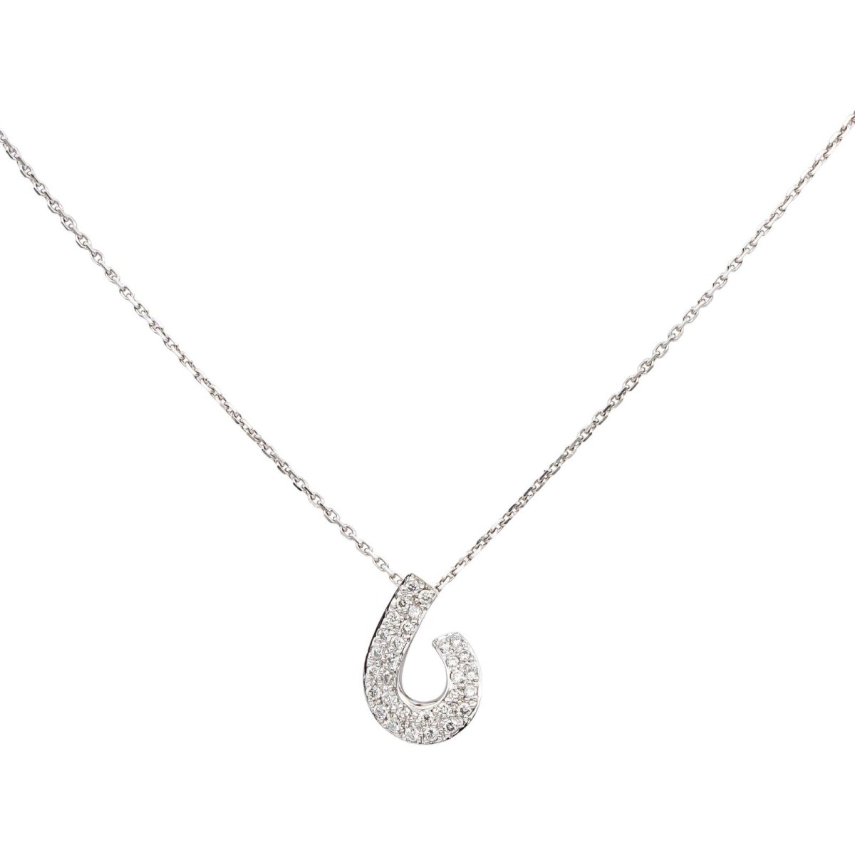 Collier Pendentif en or blanc et diamants - Castafiore