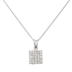 Collier Pendentif en or blanc et diamants - Castafiore